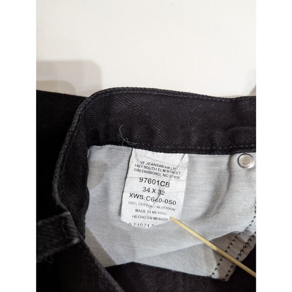 Wrangler Mens Black Jeans Premimum Quality W34 Inseam 32"Hem width 18"GUC - Picture 5 of 8